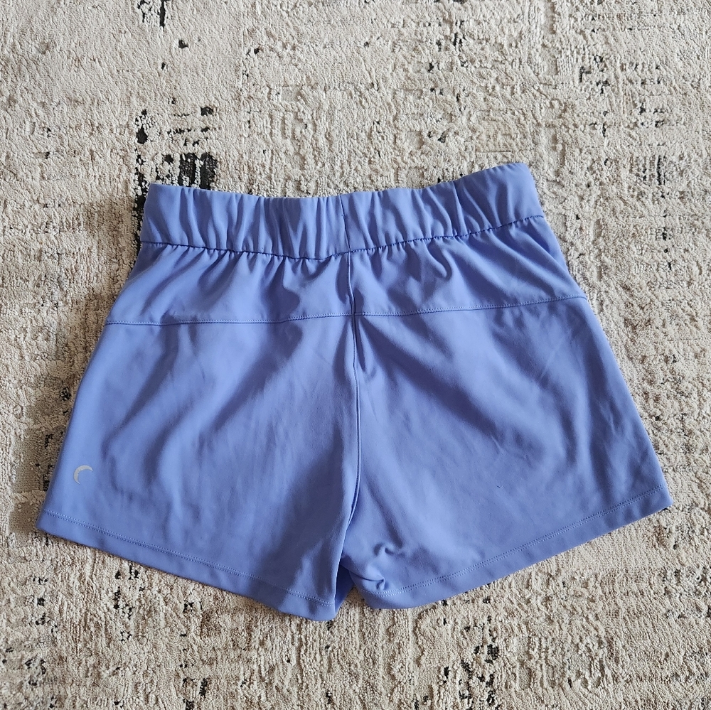 ZYIA Periwinkle Athletic Shorts with Black Drawcord - Picture 2 of 5